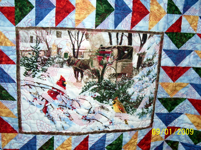 Cardinal Lab Quilt