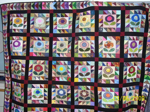 Scrappy Flower Quilt