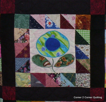 Scrappy Flower Quilt